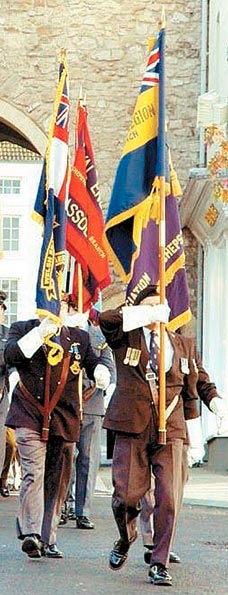 Chepstow's Remembrance Day parade