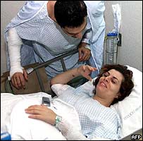 Victim of suicide attack in hospital